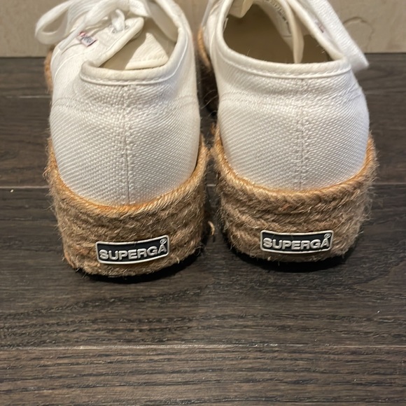 Superga raffia platform sneakers. - Picture 4 of 6